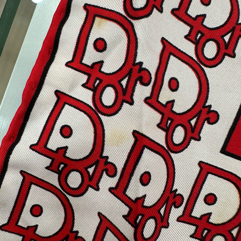 【赫蒂國際精品】Dior 迪奧 經典老花圖案絲巾vintage-5
