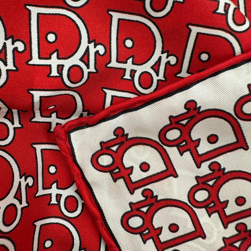 【赫蒂國際精品】Dior 迪奧 經典老花圖案絲巾vintage-8