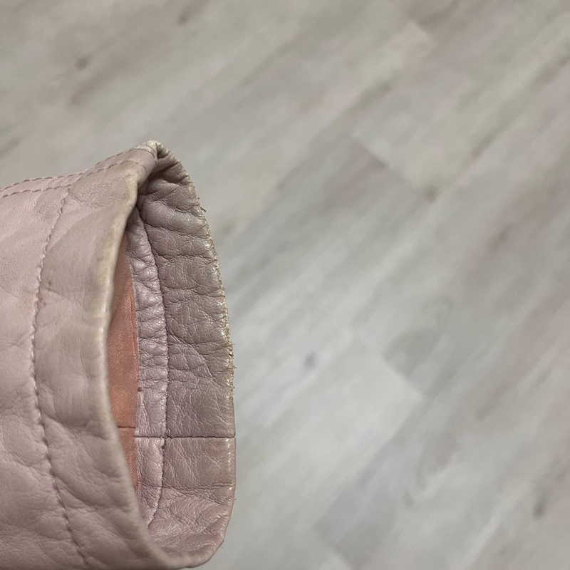 帥氣Armani 粉色真羊皮皮衣-5