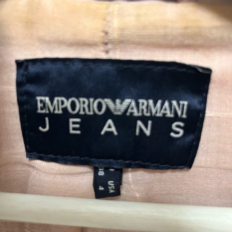 帥氣Armani 粉色真羊皮皮衣-8