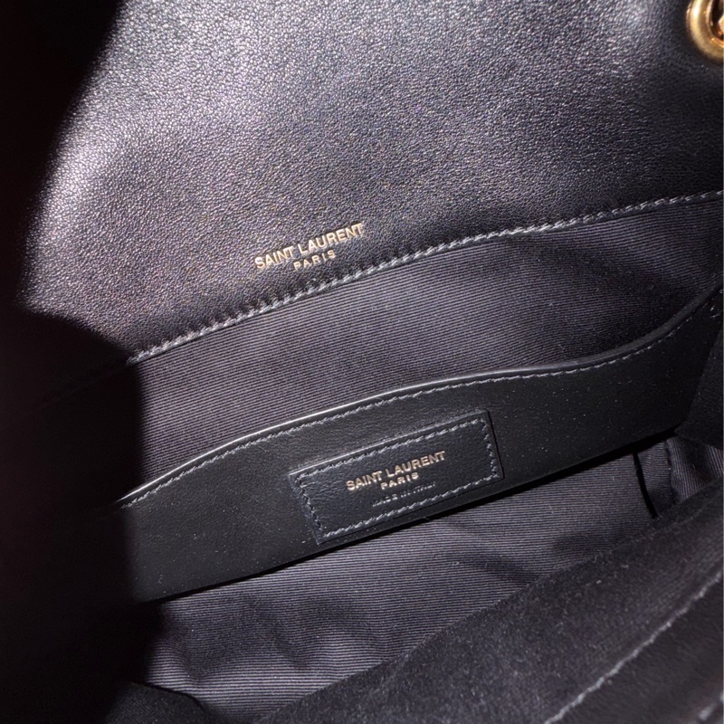 極新配件齊 甜甜價 原十一萬YSL 經典小羊皮NIKI BABY 黑金-14