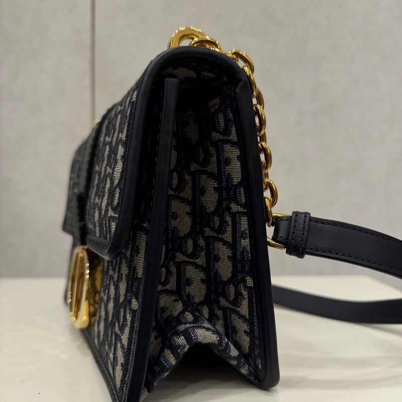Dior 提花布金釦Montaigne 30肩斜背包-2