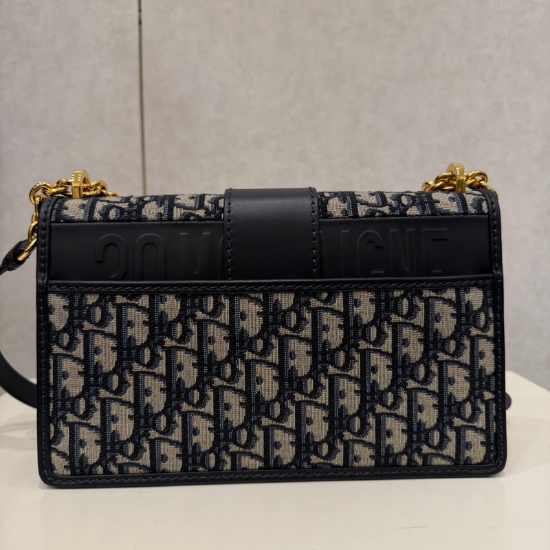 Dior 提花布金釦Montaigne 30肩斜背包-4