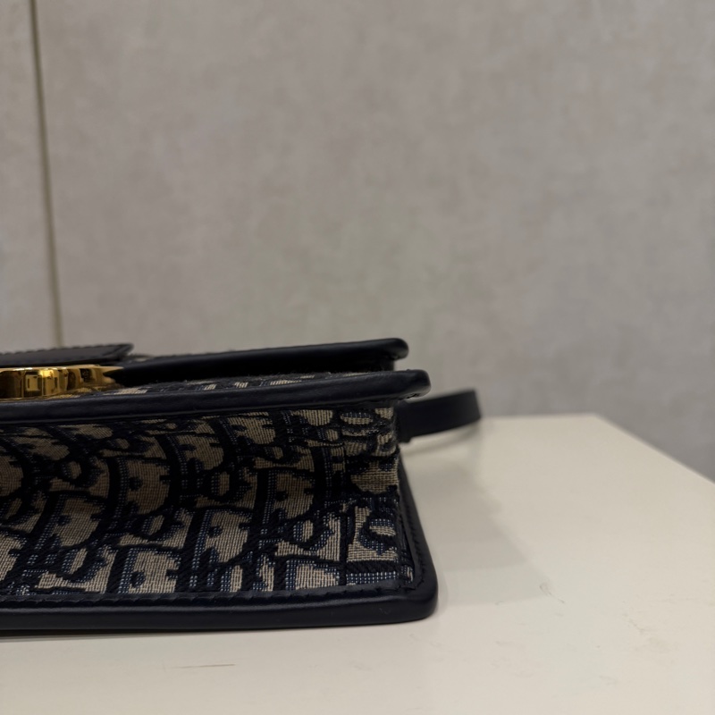Dior 提花布金釦Montaigne 30肩斜背包-8