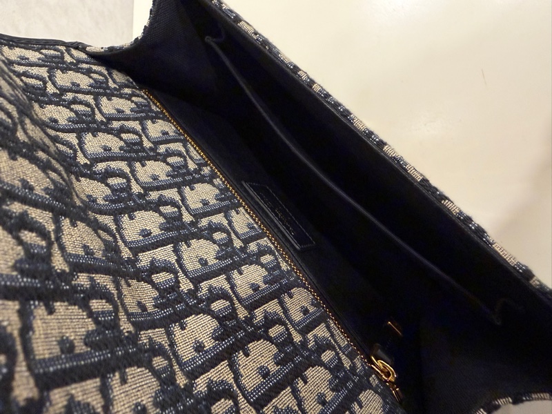 Dior 提花布金釦Montaigne 30肩斜背包-10