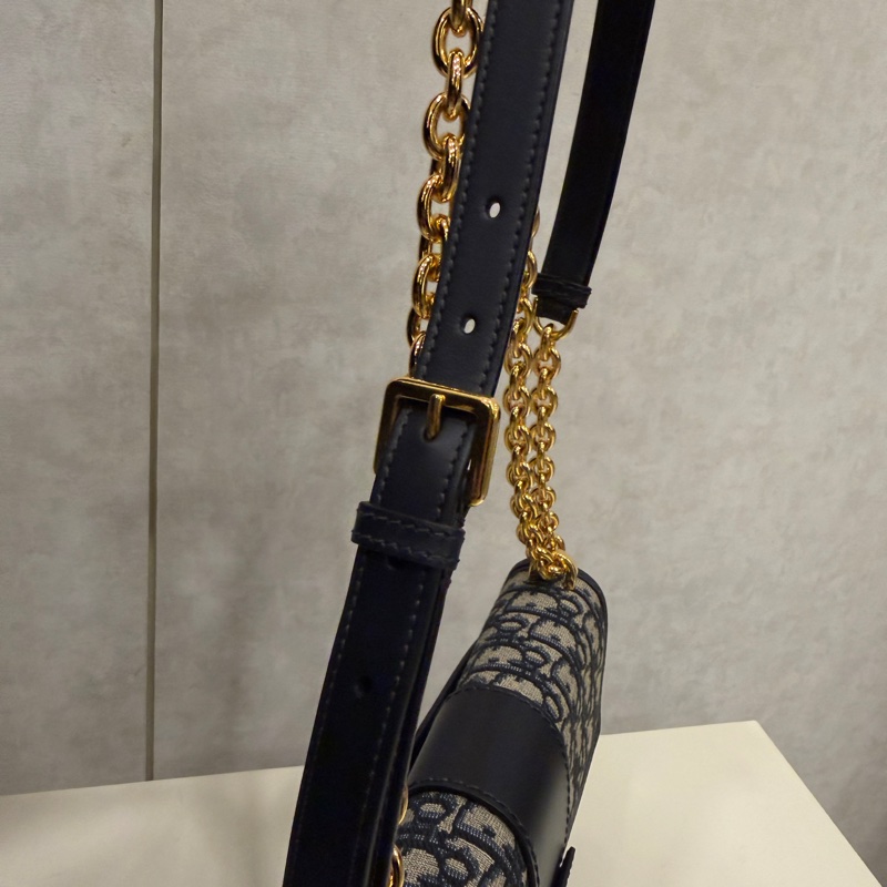 Dior 提花布金釦Montaigne 30肩斜背包-11