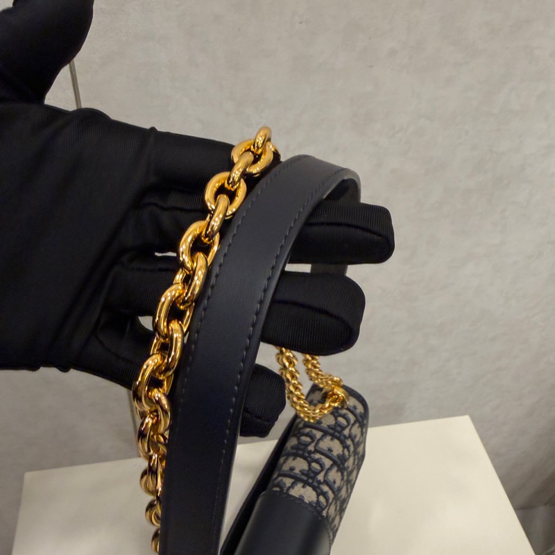 Dior 提花布金釦Montaigne 30肩斜背包-12