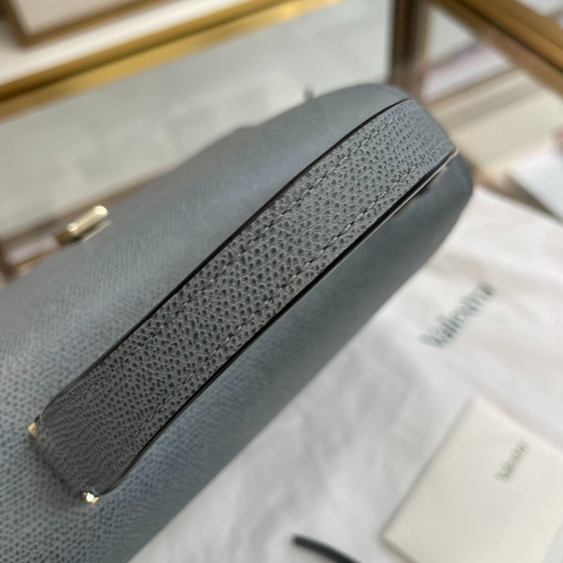 Valextra lside 26 霧霾藍 手提肩背包26*18*12 99新配件塵袋-5