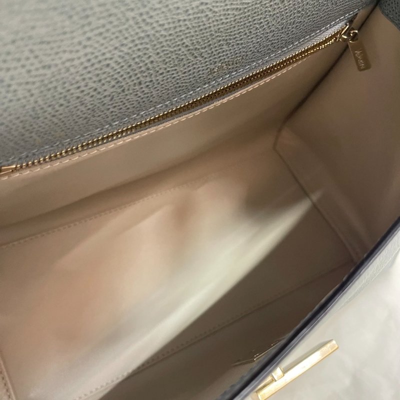 Valextra lside 26 霧霾藍 手提肩背包26*18*12 99新配件塵袋-8