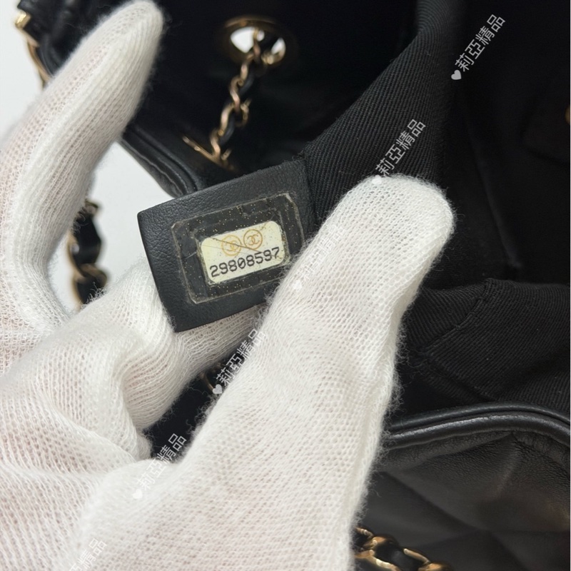 莉亞精品♡ Chanel 抽繩水桶包 二手美包-15