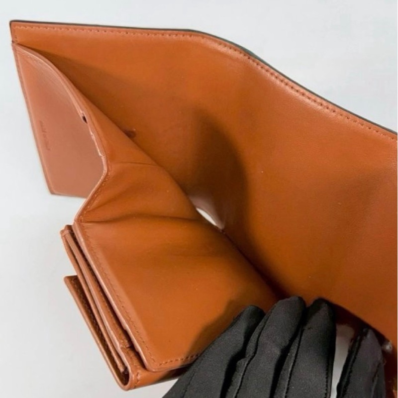 Celine 凱旋門老花三折短夾-5