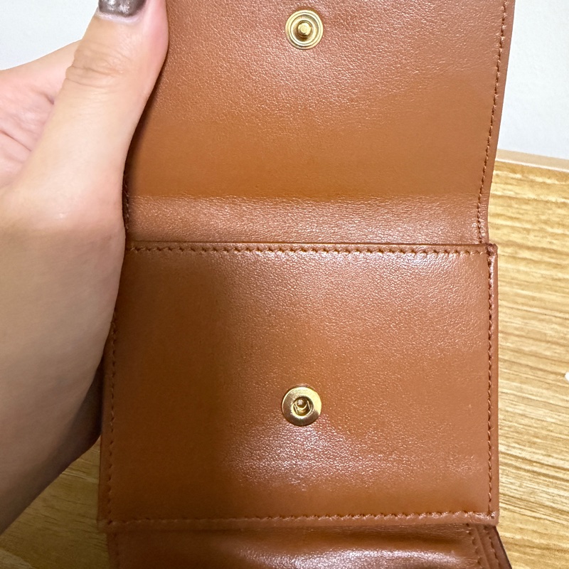 Celine 凱旋門老花三折短夾-12