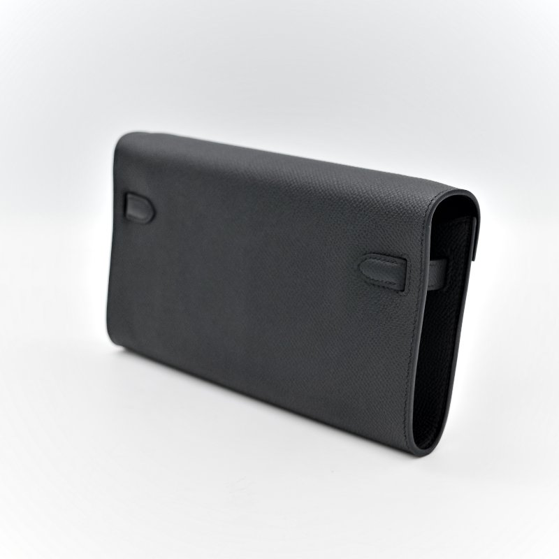 Hermès 愛馬仕 Kelly To Go 黑色 Epsom 牛皮 斜挎包 K刻 防塵袋 紙盒-6