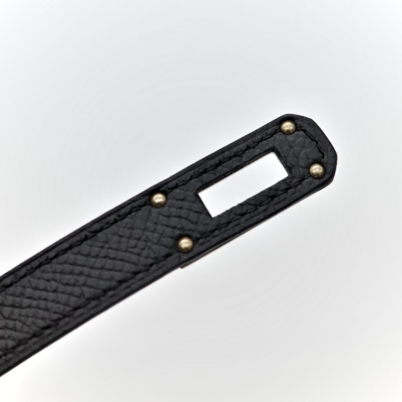 Hermès 愛馬仕 Kelly To Go 黑色 Epsom 牛皮 斜挎包 K刻 防塵袋 紙盒-19