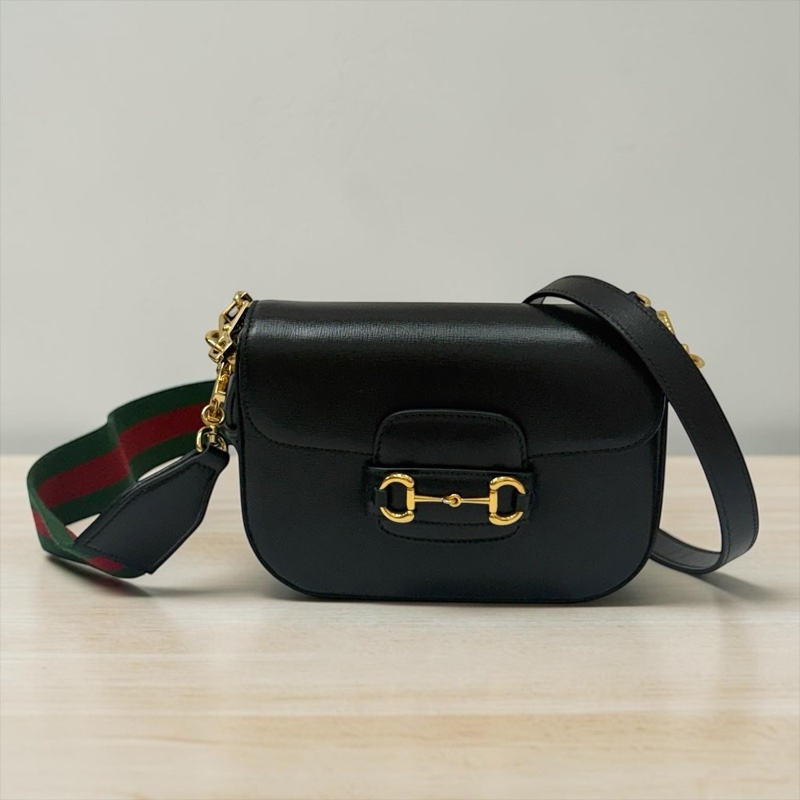 莉亞精品♡ Gucci 1955馬鞍包 黑色 二手美包-0