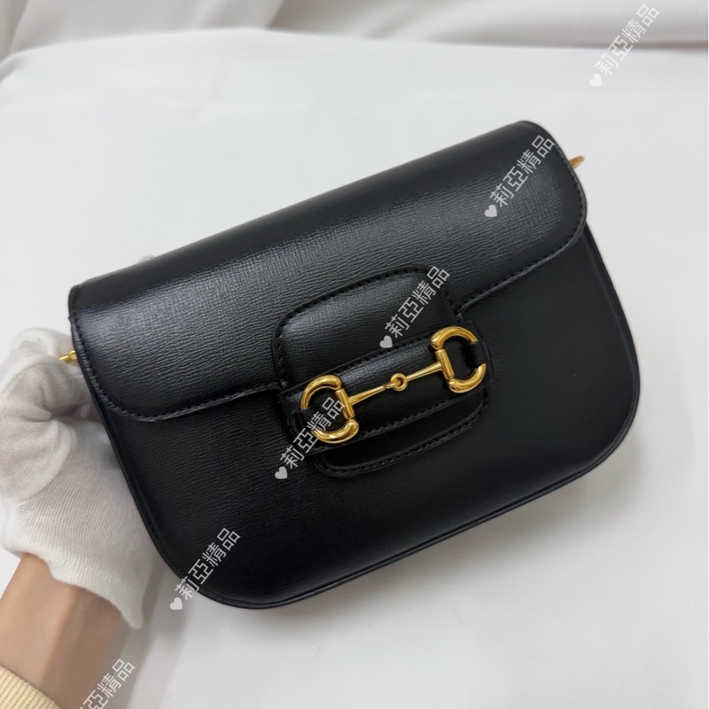 莉亞精品♡ Gucci 1955馬鞍包 黑色 二手美包-2