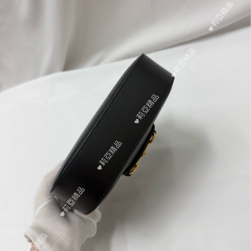 莉亞精品♡ Gucci 1955馬鞍包 黑色 二手美包-5