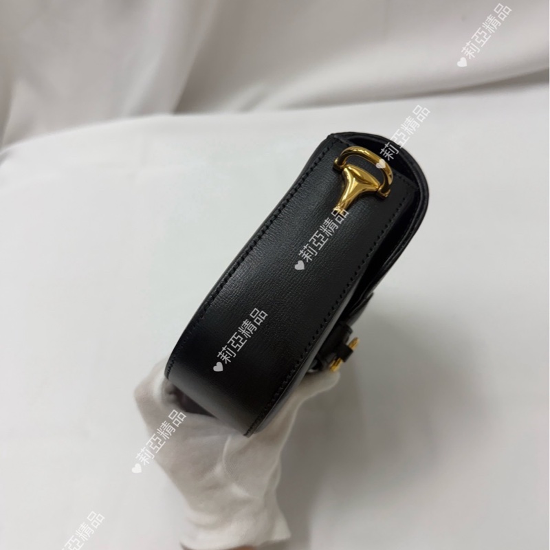 莉亞精品♡ Gucci 1955馬鞍包 黑色 二手美包-7