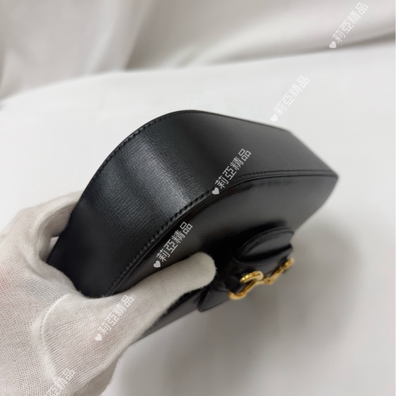 莉亞精品♡ Gucci 1955馬鞍包 黑色 二手美包-8