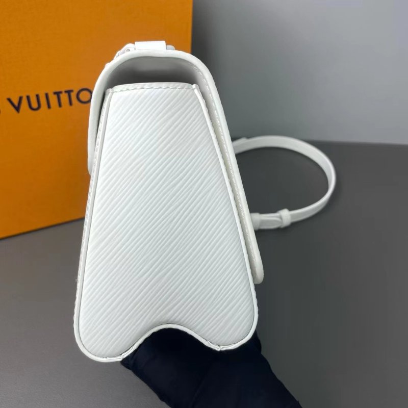 LV 芯片款 白雪公主磨砂金屬扣小號 牛皮twist 帶手提款 肩帶可拆卸 18.5*14*8.5 99新配件鏡子 塵袋 盒子-2