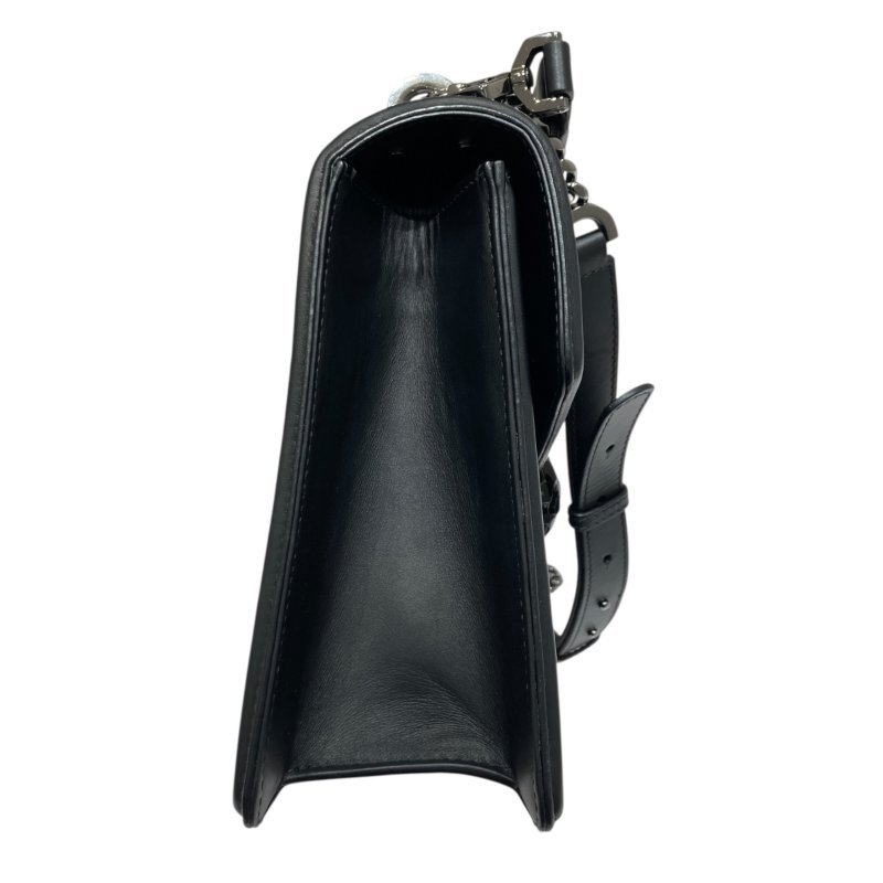 BVLGARI 寶格麗 SERPENTI FOREVER BAG 黑色蛇頭包 側背包 皮革 黑色 銀釦-4