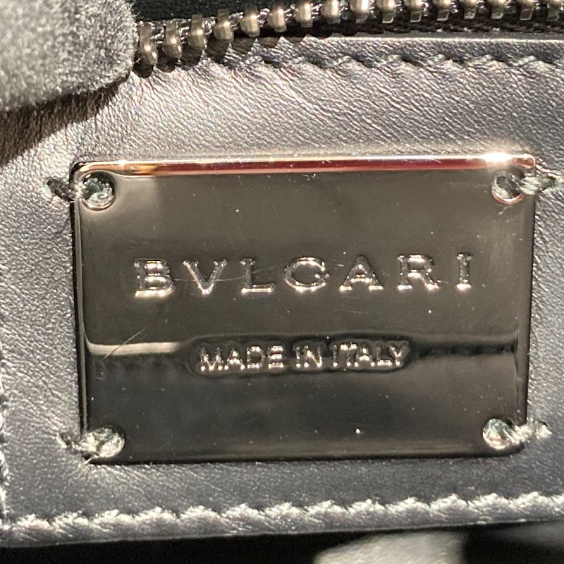 BVLGARI 寶格麗 SERPENTI FOREVER BAG 黑色蛇頭包 側背包 皮革 黑色 銀釦-21