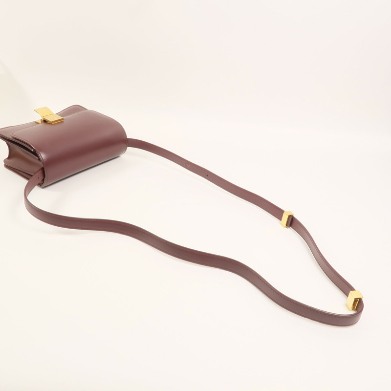 CELINE 牛皮皮革Mini Classic Box肩背袋-7