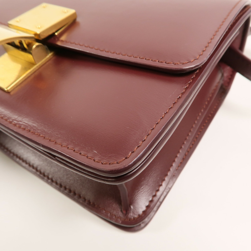 CELINE 牛皮皮革Mini Classic Box肩背袋-9