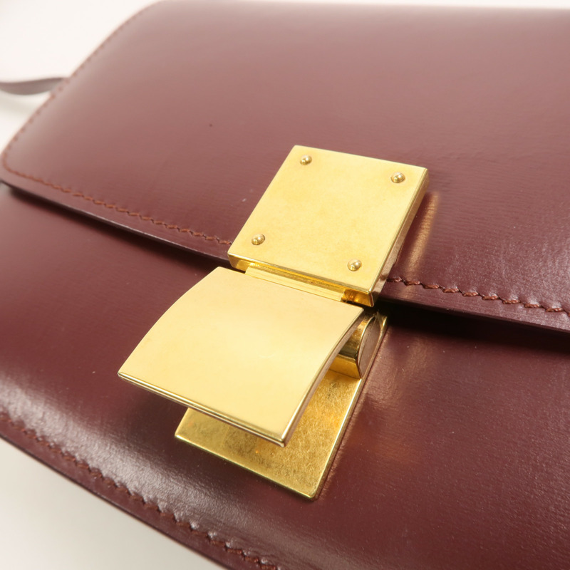 CELINE 牛皮皮革Mini Classic Box肩背袋-13