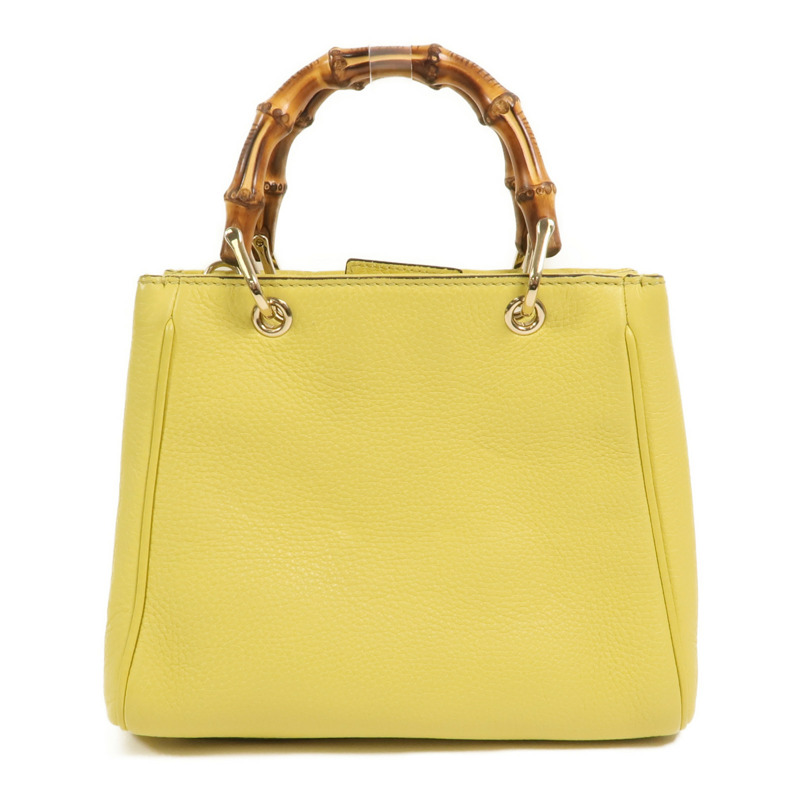 GUCCI 牛皮皮革Bamboo Mini Shopper手挽肩背兩用袋-1