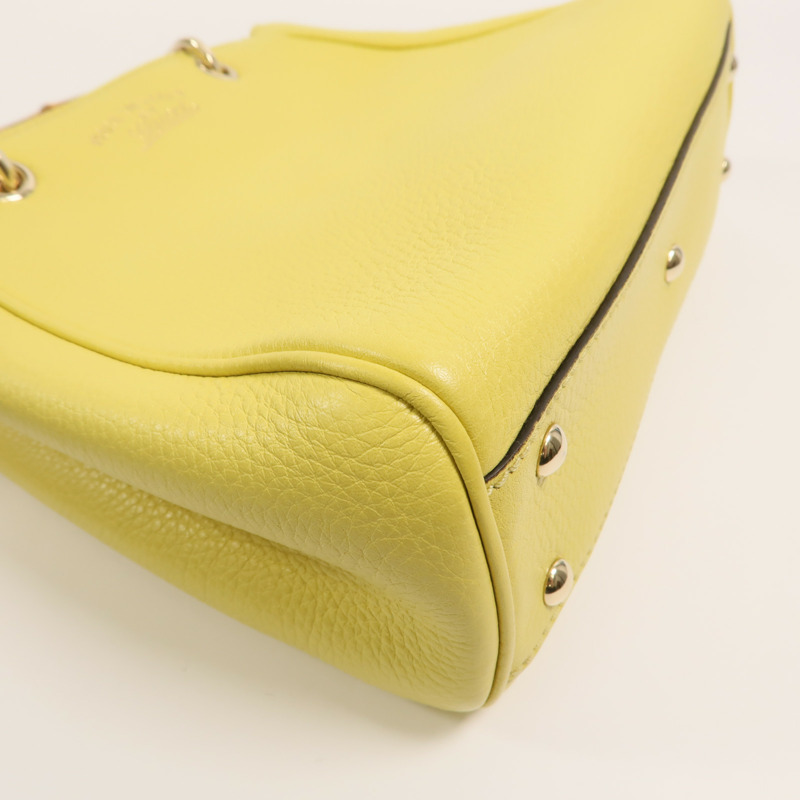 GUCCI 牛皮皮革Bamboo Mini Shopper手挽肩背兩用袋-11