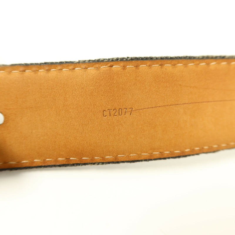 LOUIS VUITTON Monogram Denim Ceinture Belt皮帶-8