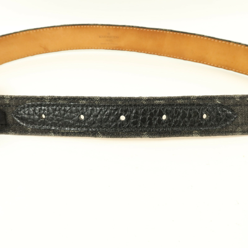 LOUIS VUITTON Monogram Denim Ceinture Belt皮帶-9