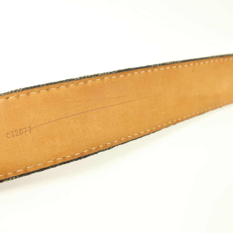 LOUIS VUITTON Monogram Denim Ceinture Belt皮帶-10