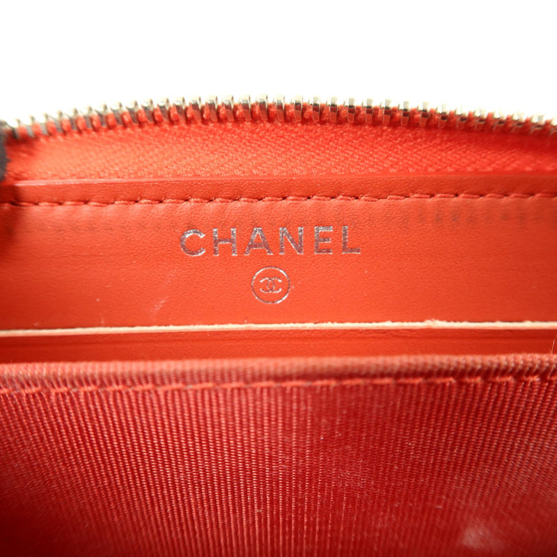 CHANEL 牛皮皮革Zipper Wallet錢包-5