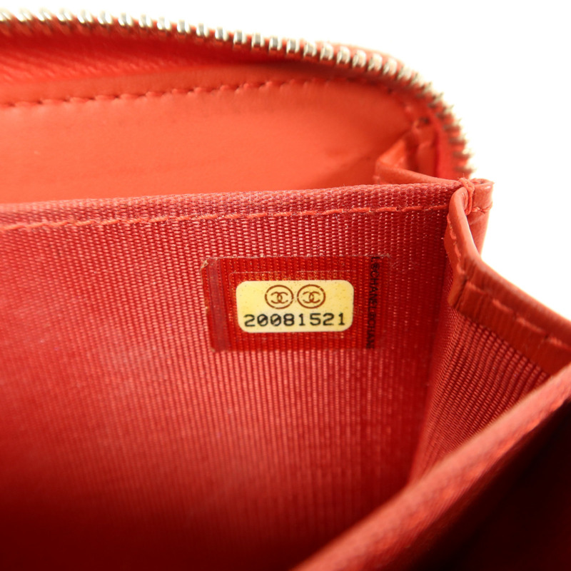 CHANEL 牛皮皮革Zipper Wallet錢包-7