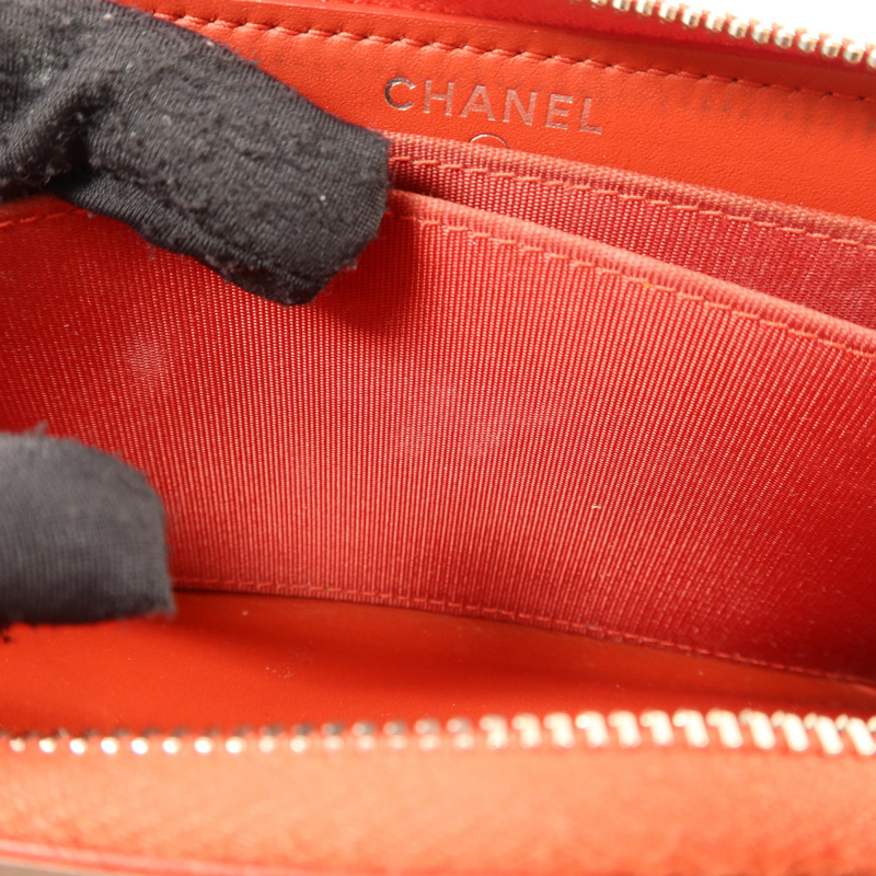 CHANEL 牛皮皮革Zipper Wallet錢包-20