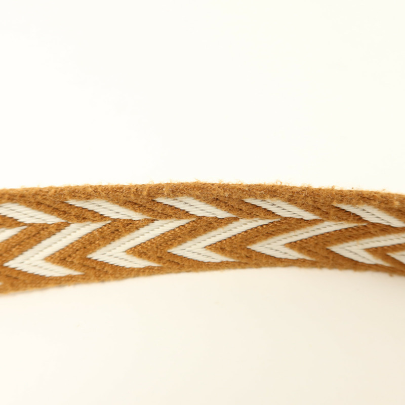 HERMES 帆布/Swift皮革Sangle Zigzag Bag Strap肩背帶-12