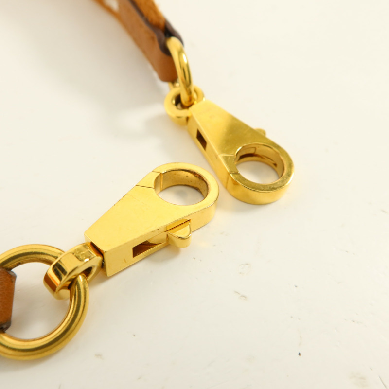 HERMES 帆布/Swift皮革Sangle Zigzag Bag Strap肩背帶-13