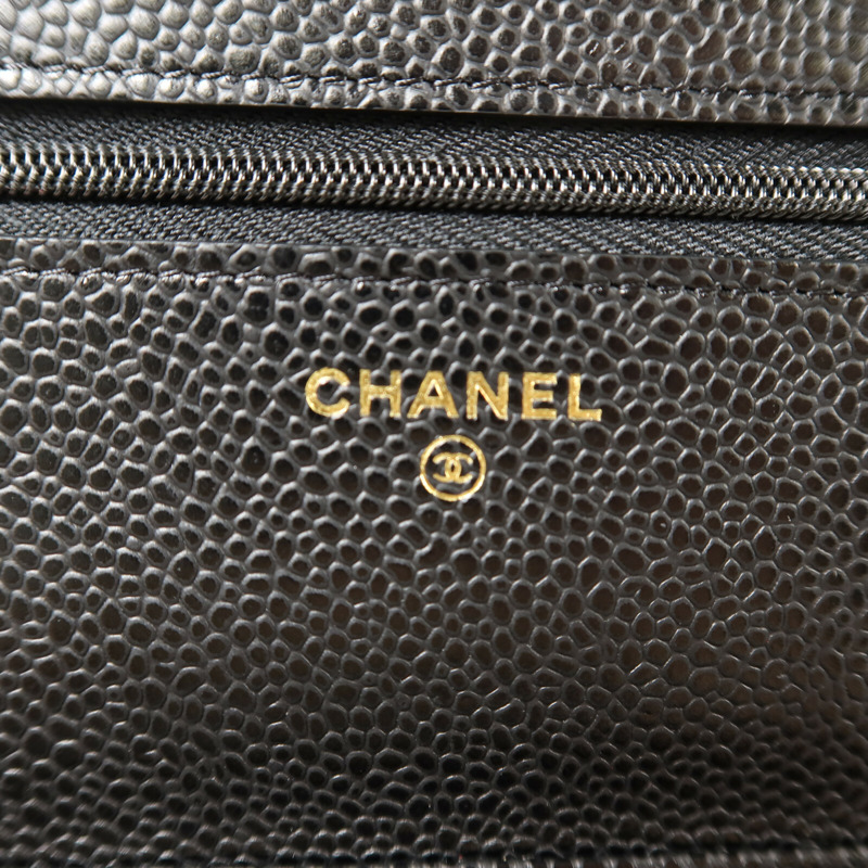 CHANEL 牛皮皮革Wallet On Chain鏈帶肩背袋-5