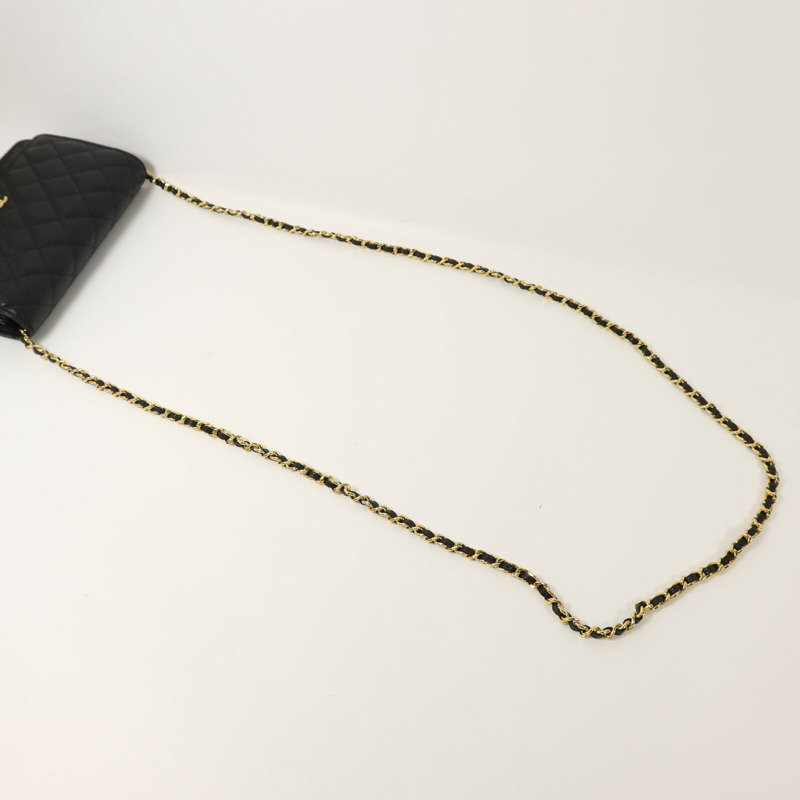 CHANEL 牛皮皮革Wallet On Chain鏈帶肩背袋-8