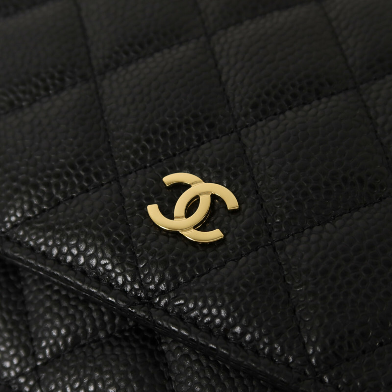 CHANEL 牛皮皮革Wallet On Chain鏈帶肩背袋-11