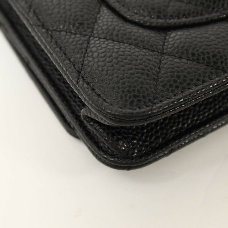 CHANEL 牛皮皮革Wallet On Chain鏈帶肩背袋-14