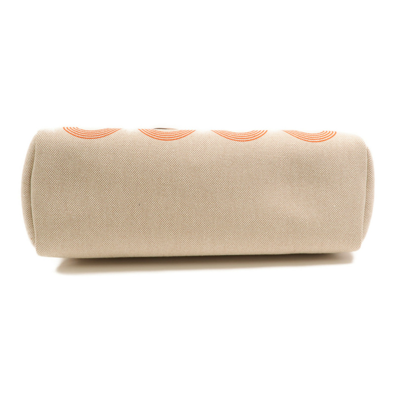 HERMES 帆布Herbag PM手挽肩背兩用袋Orange Mecano/Beige-3