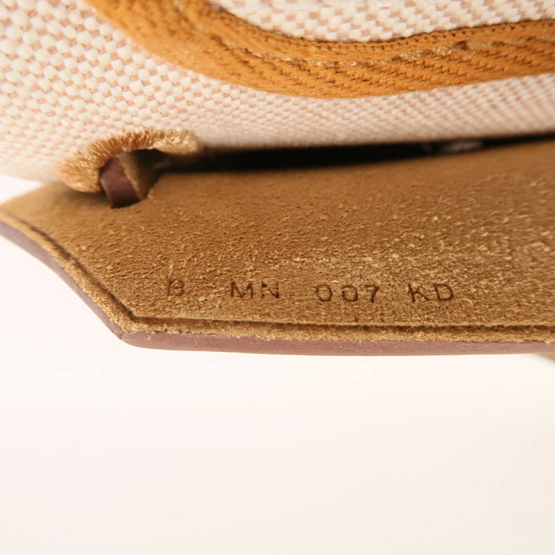 HERMES 帆布Herbag PM手挽肩背兩用袋Orange Mecano/Beige-6