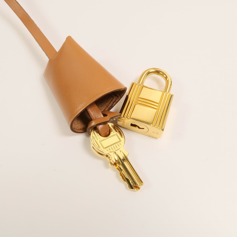 HERMES 帆布Herbag PM手挽肩背兩用袋Orange Mecano/Beige-12