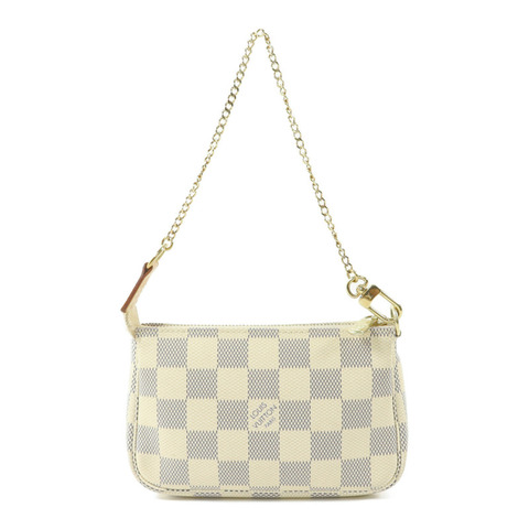 LOUIS VUITTON Damier Azur Mini Pochette Accessoires手挽袋