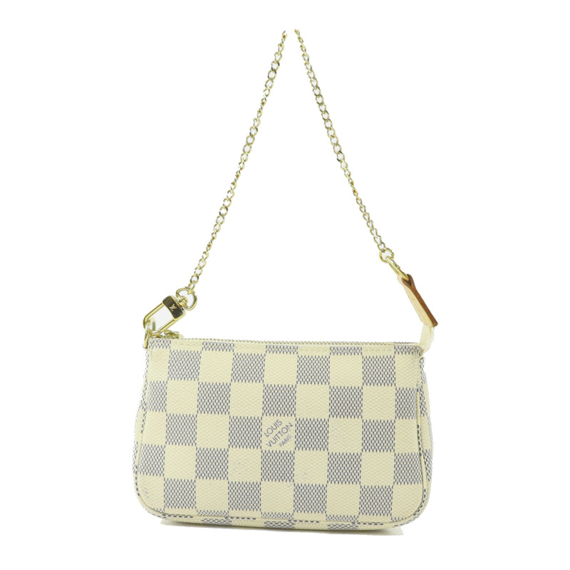 LOUIS VUITTON Damier Azur Mini Pochette Accessoires手挽袋-1