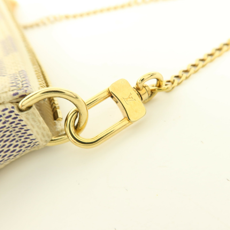 LOUIS VUITTON Damier Azur Mini Pochette Accessoires手挽袋-8