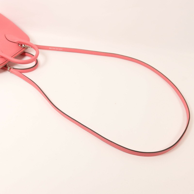 HERMES Evercolor皮革Mini Bolide 1923手挽肩背兩用袋Rose Azalee-7
